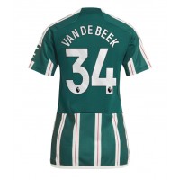 Echipament fotbal Manchester United Donny van de Beek #34 Tricou Deplasare 2023-24 pentru femei maneca scurta